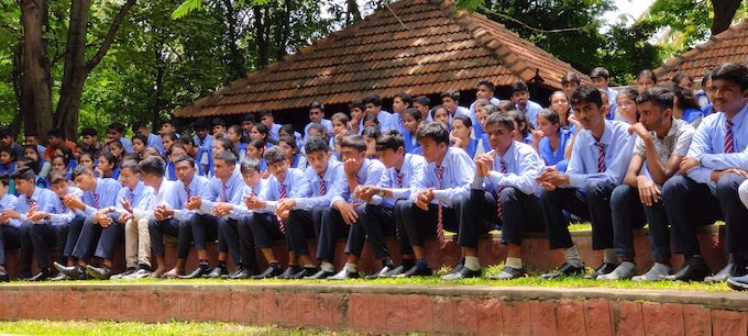 Students at Janapada Loka Ramanagara