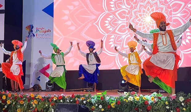 Bhangra Dance Cultural Programme At Punjab Tourism Summit and Travel Mart