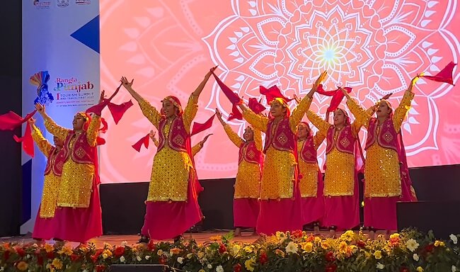 Jhumar dance at Cultural Programme At Punjab Tourism Summit and Travel Mart