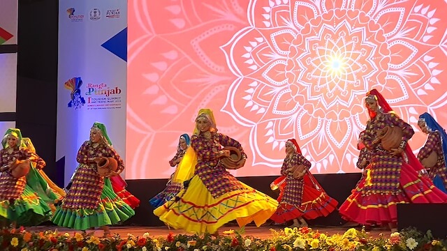 Sammi dance Cultural Programme At Punjab Tourism Summit and Travel Mart