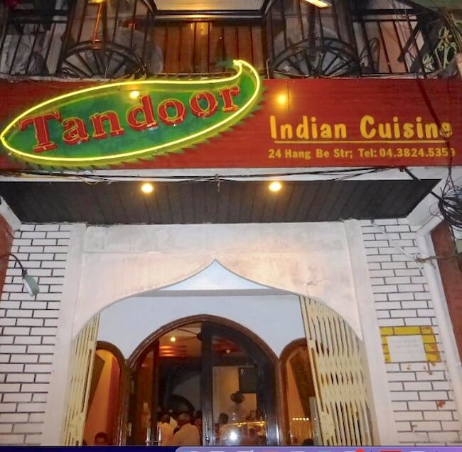 Indian restaurants in Hanoi, the Tandoor