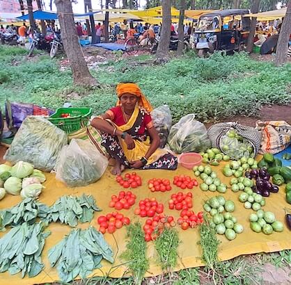 Tribals At The Tribal Market