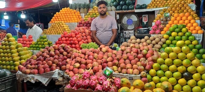K R Market Bangalore Fruit Market