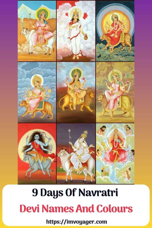 9 Days Of Navratri Devi Names And Colours