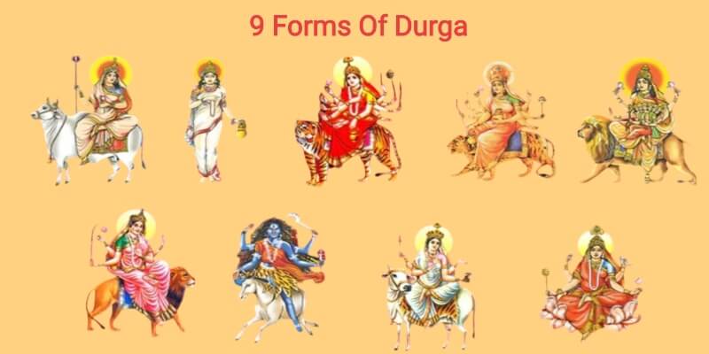 9 Days Of Navratri Devi Names And Colours