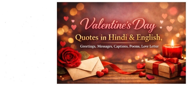 470 Best Valentines Day Quotes In Hindi & English, Captions, Poems Valentines Day Quotes In Hindi & English, Captions, Poems