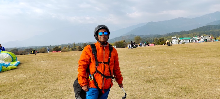 Thrilling Paragliding In Bir Billing - Himalayan Skies Strapped securely into our harnesses