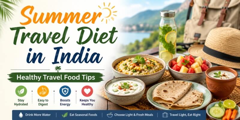 Summer Travel Diet in India | 11 Healthy Travel Food Tips Summer Travel Diet in India | 11 Healthy Travel Food Tips