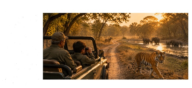 Couple Travel Content Creators From India Wildlife Safaris in India to Enjoy With Your Father
