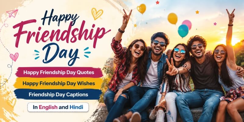 Happy Friendship Day Quotes & Captions Eng/Hindi